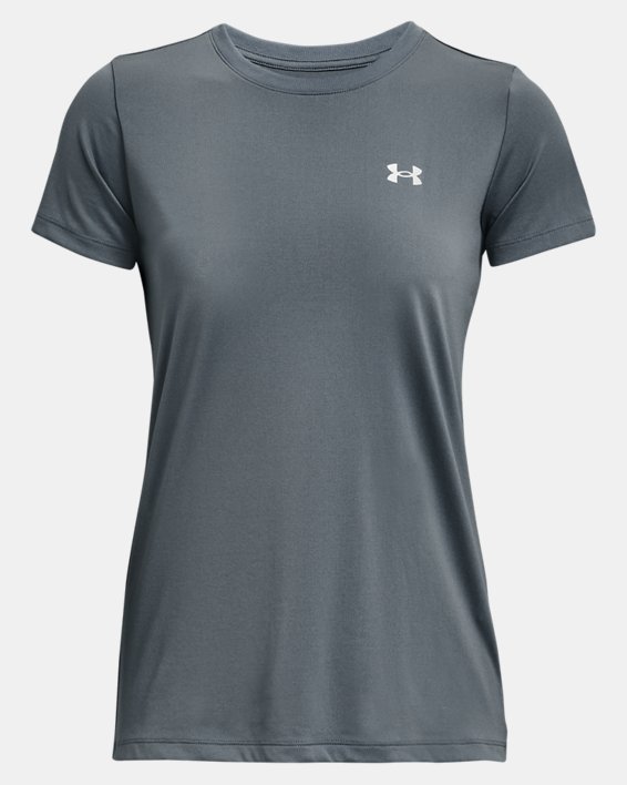 Women's UA Tech™ T-Shirt, Gray, pdpMainDesktop image number 4